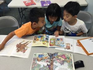 students counting letters in words