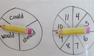 make writing active and fun by spinning vocabulary