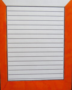 tigers writing prompt, orange border