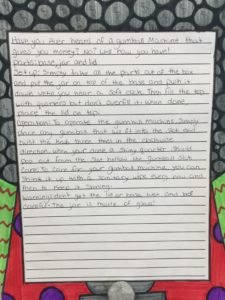 gumball machine writing prompt