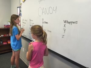 write candy names