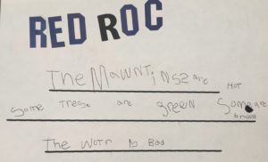 a haiku titled Red Rock