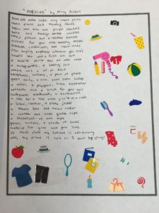 a students rhyme and alliteration poem about packing