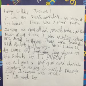 Birthday Party Personal Narrative-Fun Writing Ideas for Kids