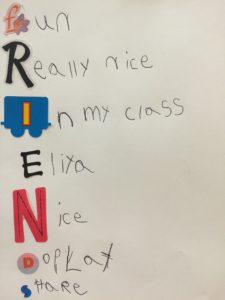 friends-acrostic poems