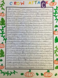 a student's fantasy story about pumpkins