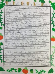 a student's fantasy story about pumpkins