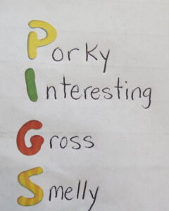 Kids write poetry-acrostic