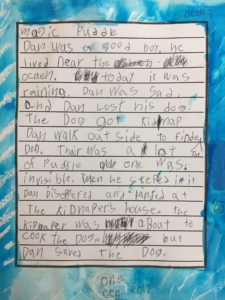 puddle jumping writing prompt, a student's story