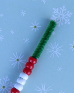 the other end of the pipe cleaner is straight