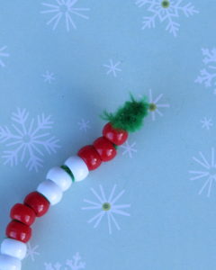 the other end of the pipe cleaner is balled up