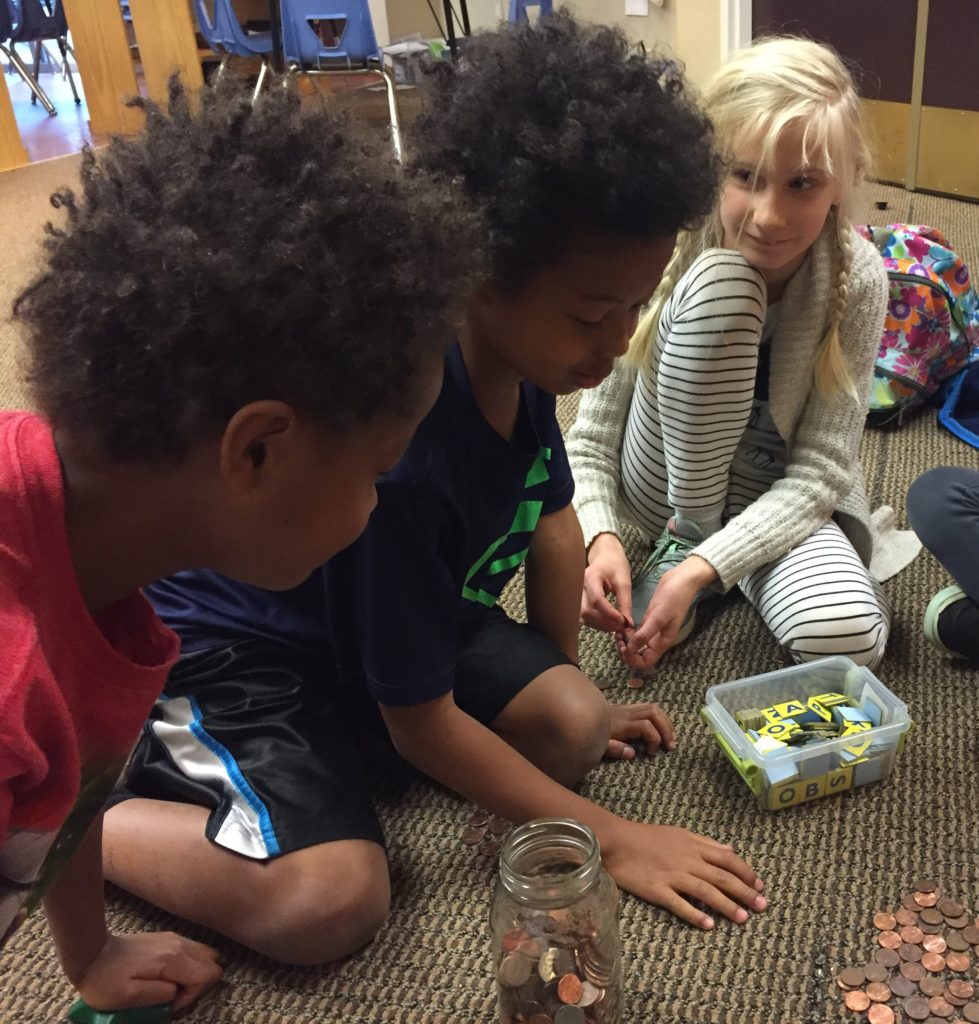 kids playing the penny president game