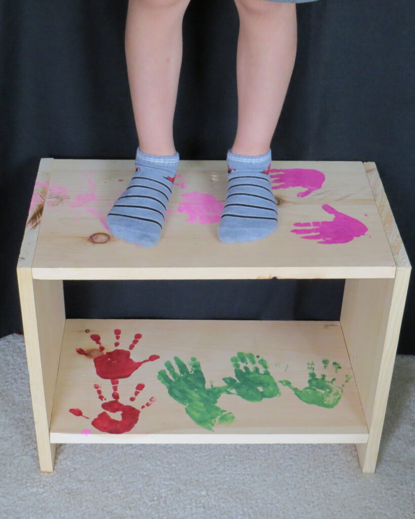 screen free activities, build a simple shelf