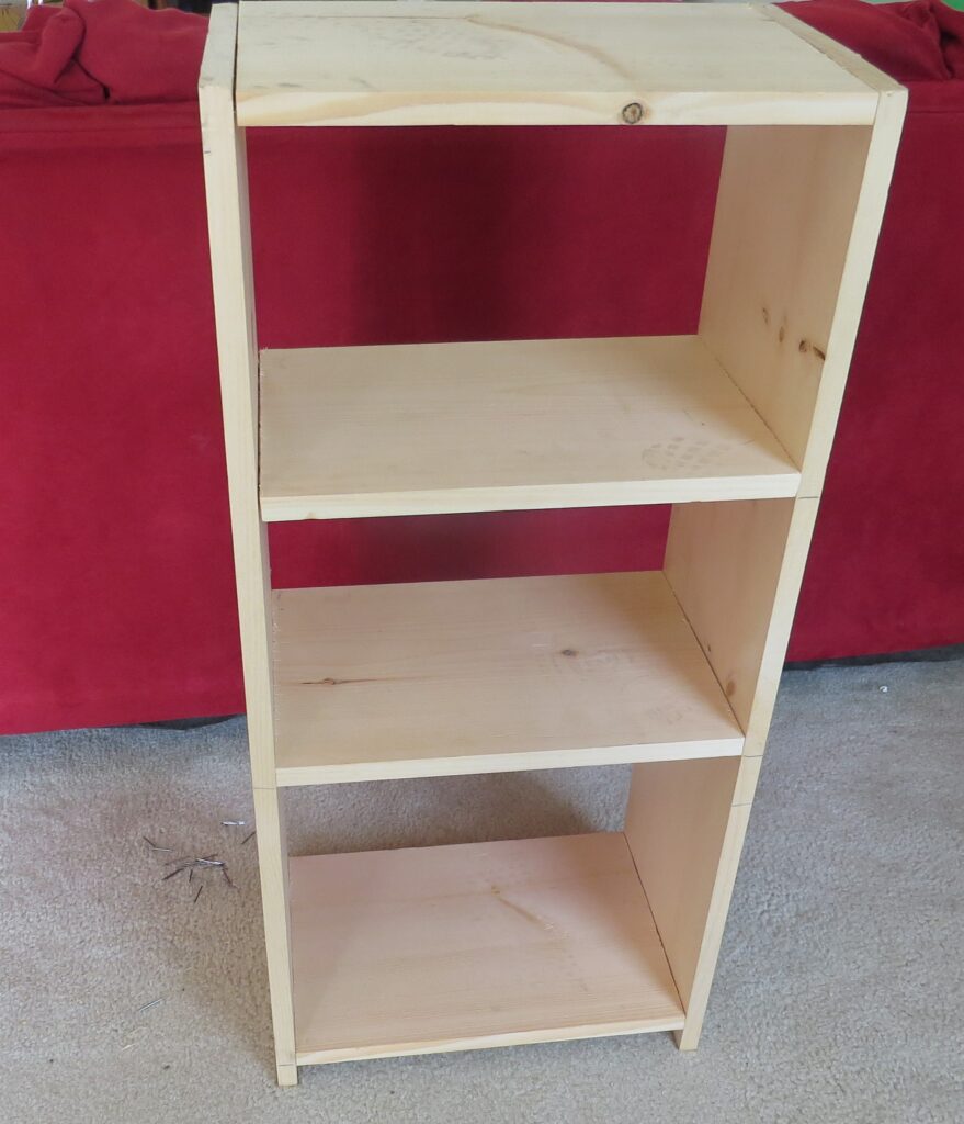 screen free activities, build a 4 tier shelf