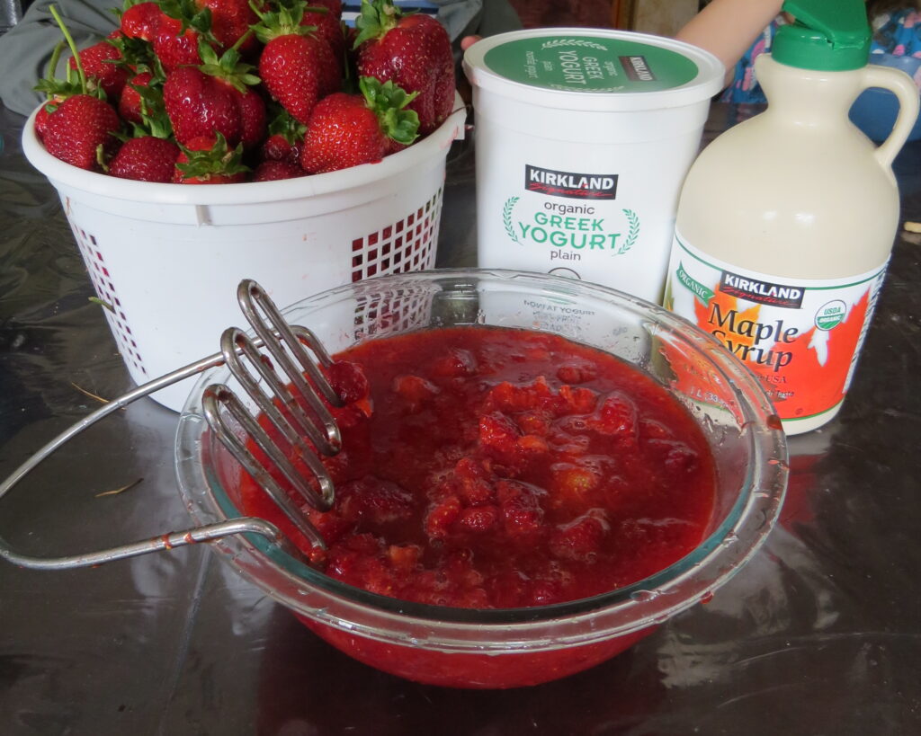 Strawberry soup, strawberry writing prompts for kids
